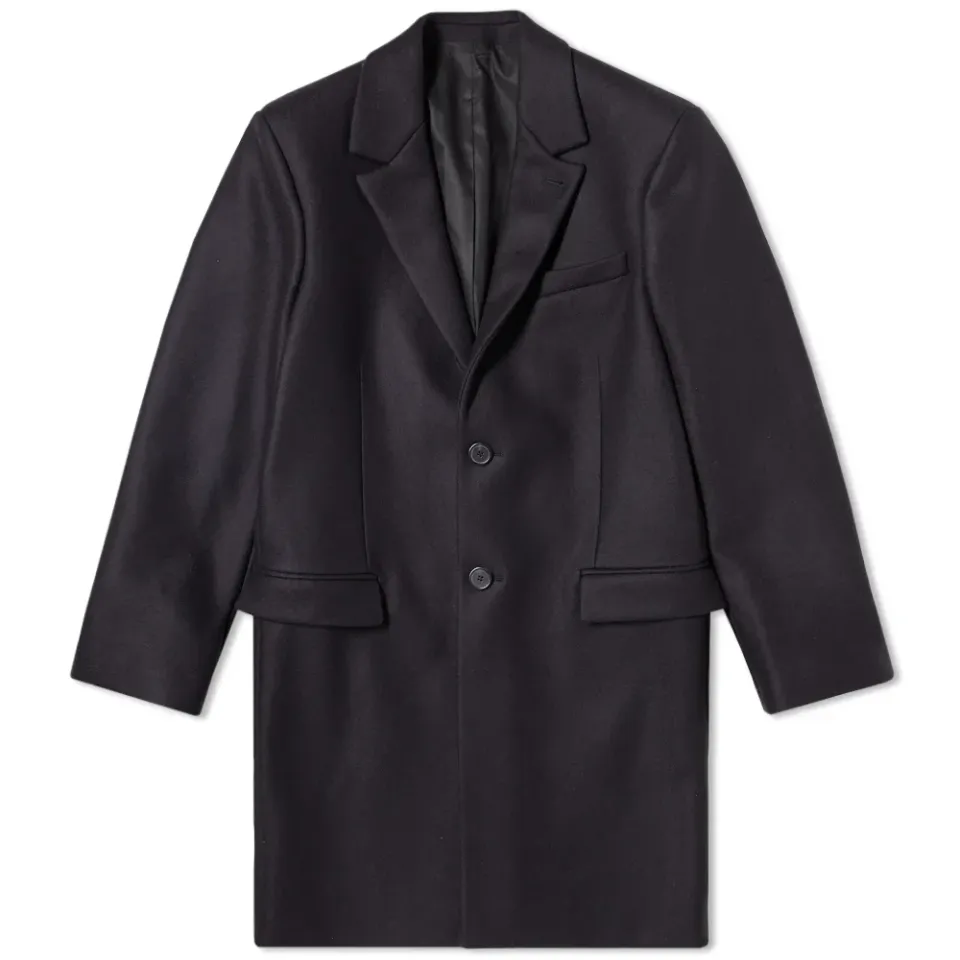 AMI Two Button Overcoat
