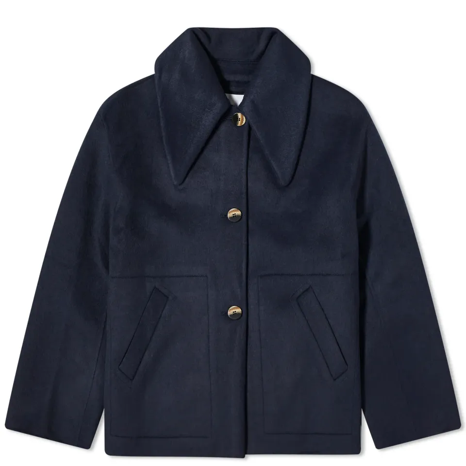 Wool Wide Collar Jacket