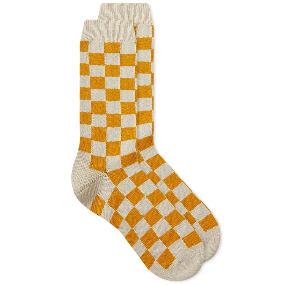 Checkerboard Crew Socks