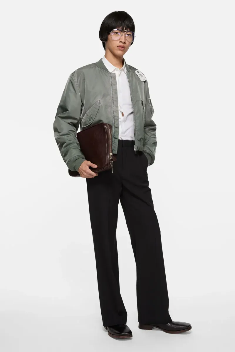 Washed bomber jacket
