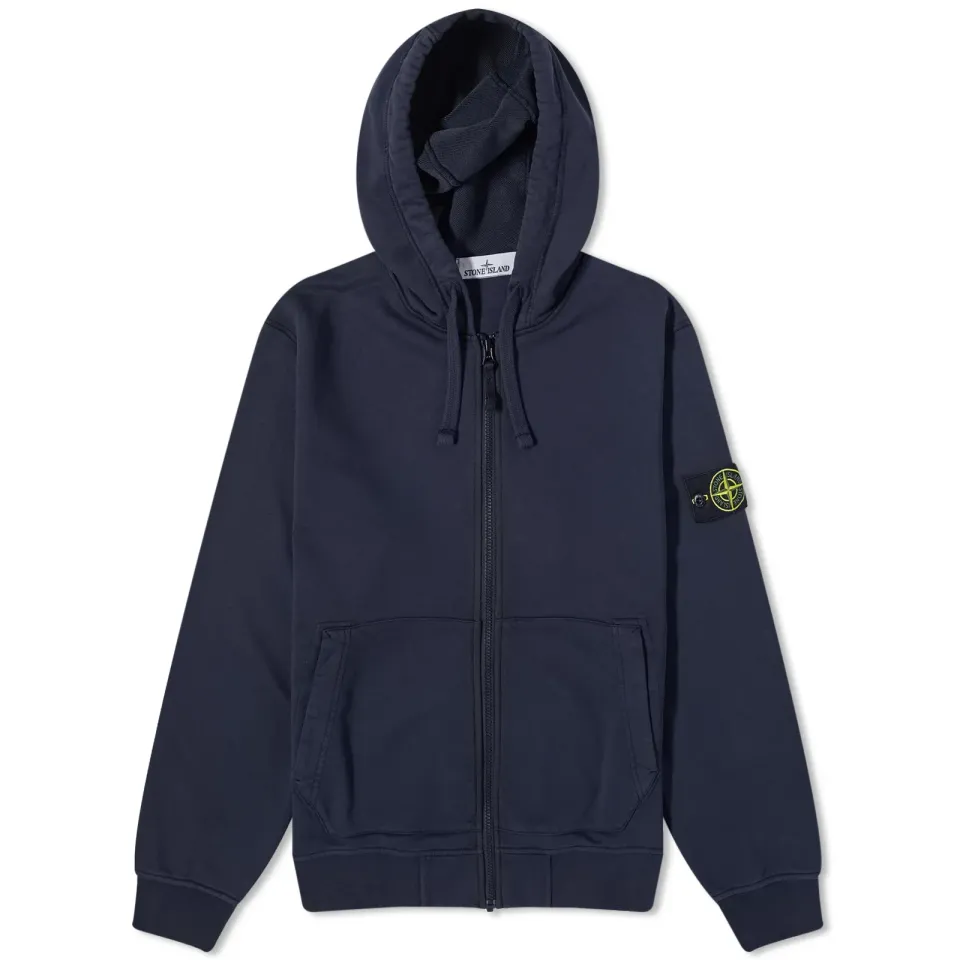 Garment Dyed Full Zip Hoodie