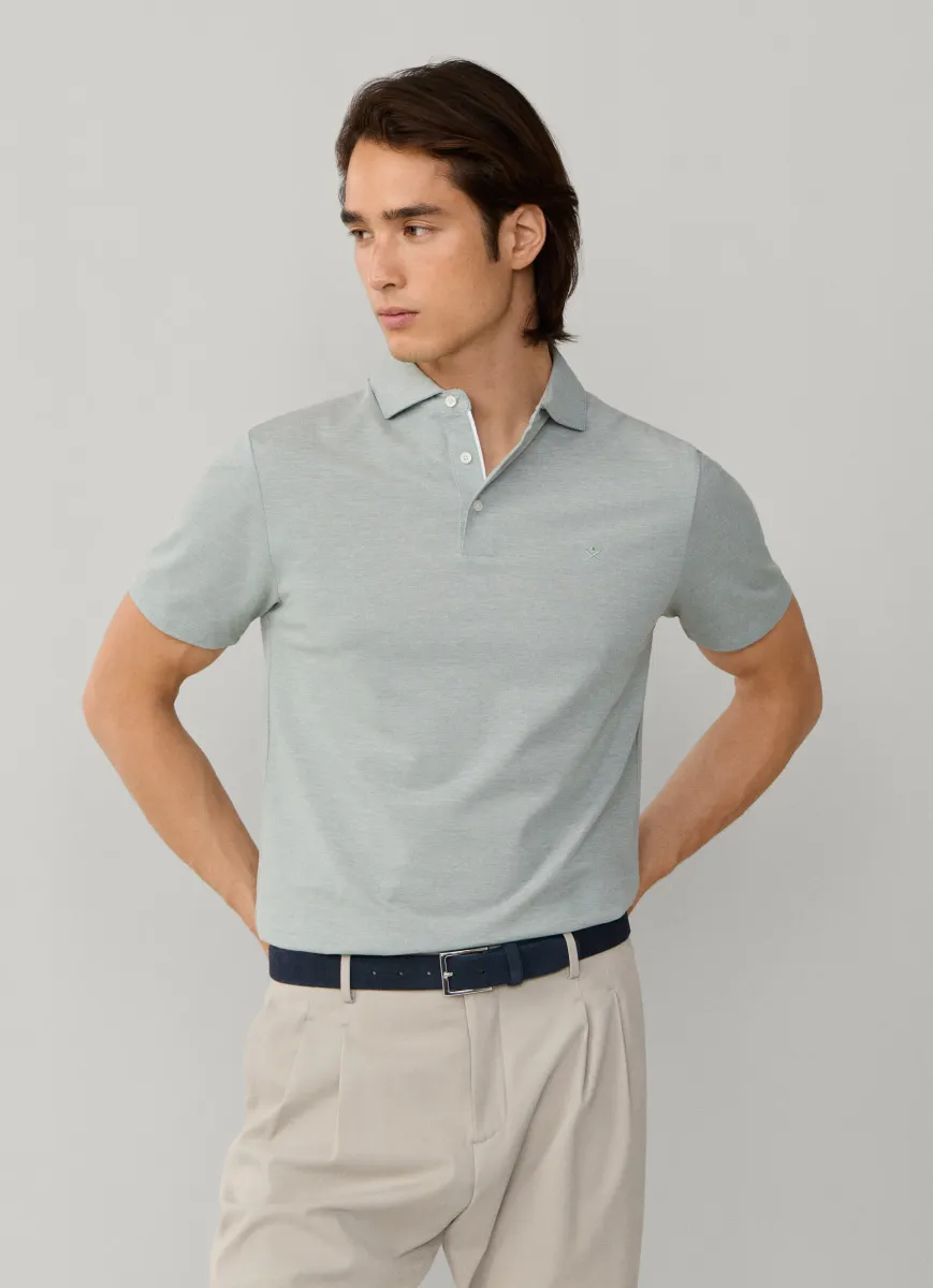 Classic Fit Short Sleeve Oxford Pique Polo
