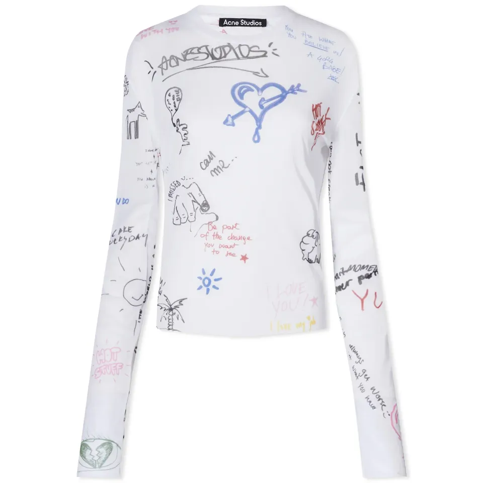 Emmbar Scribble Long Sleeve T-Shirt