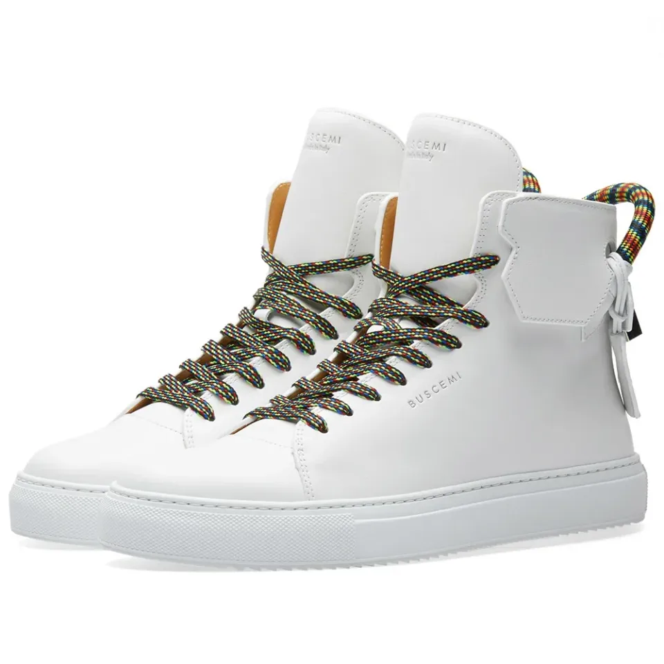 125MM Corda Leather High Sneaker