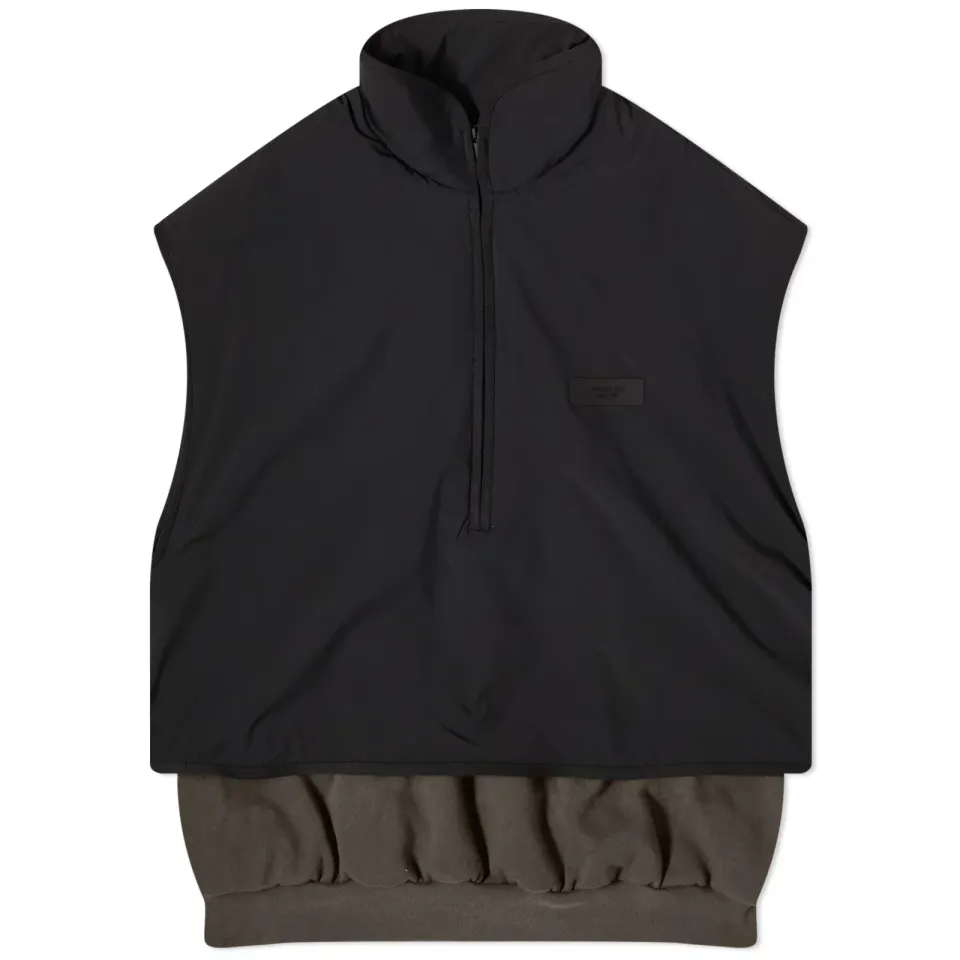 Spring Nylon Fleece Mockneck Vest