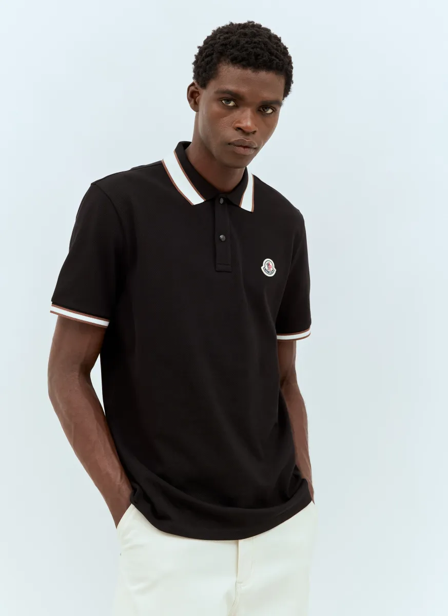 Logo Patch Polo Shirt