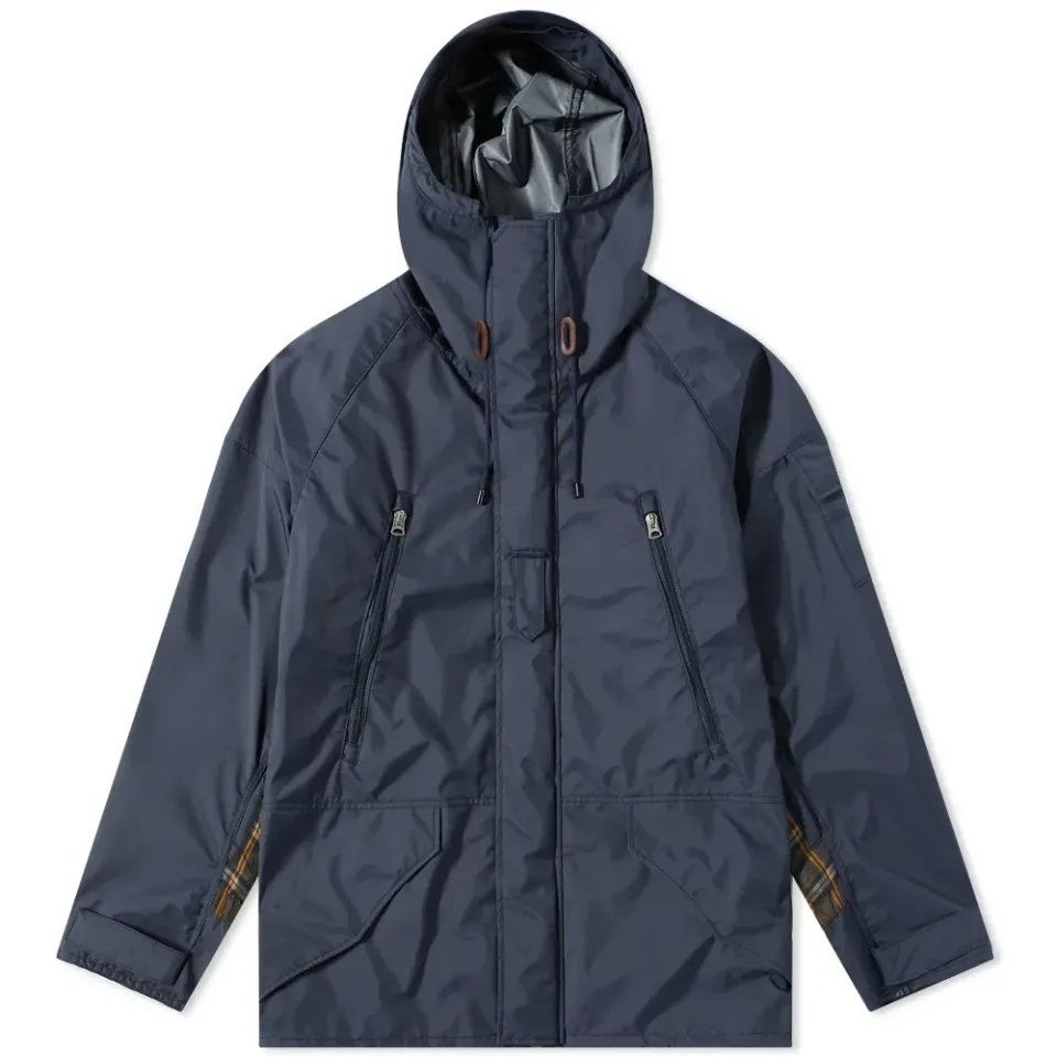 Check Patches Nylon Parka