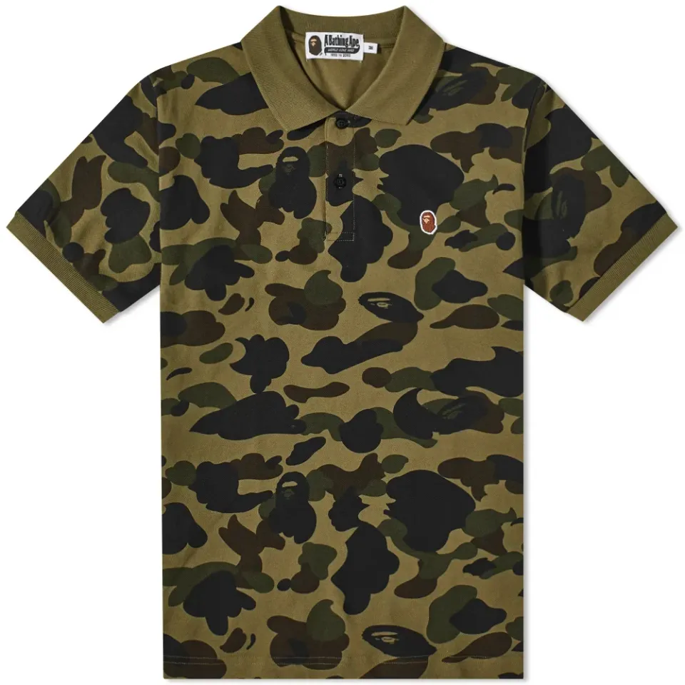 1st Camo One Point Polo