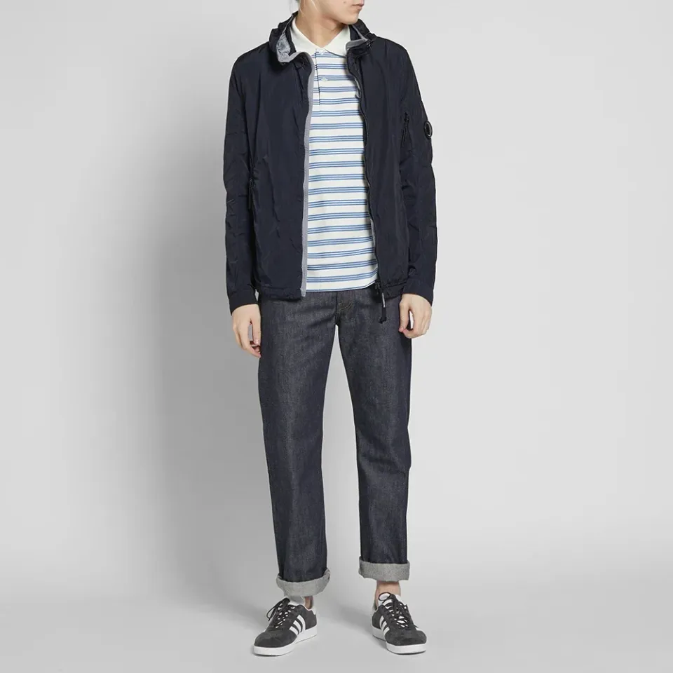 Garment Dyed Arm Lens Hooded Jacket