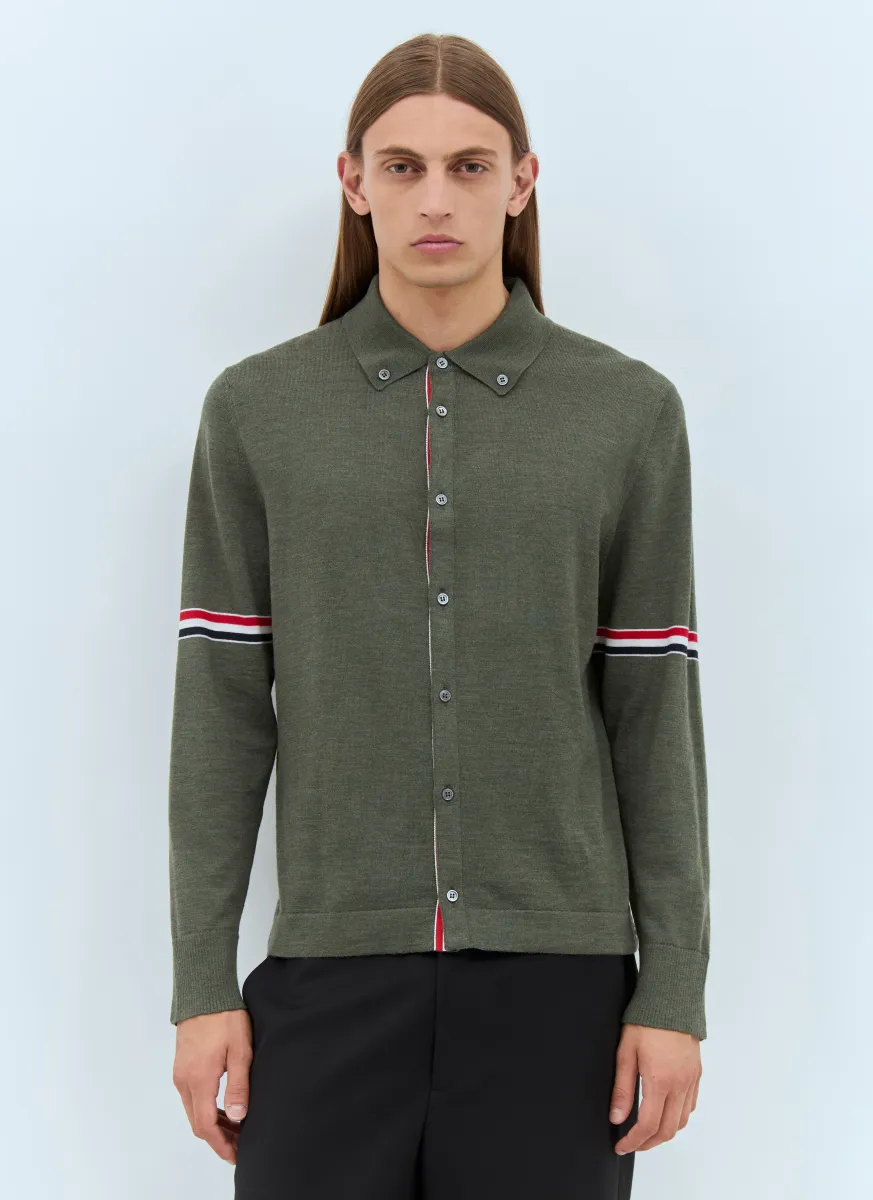 Button-Down Collar Cardigan