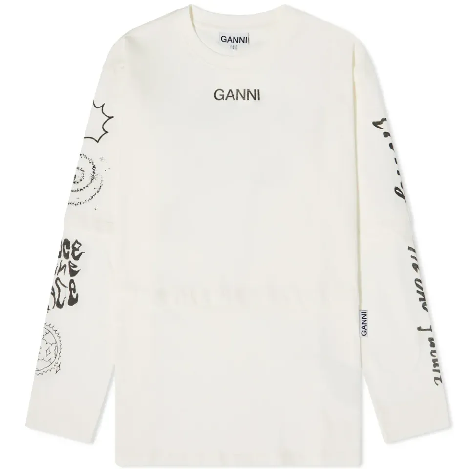 Long Sleeve Icon Symbols Top