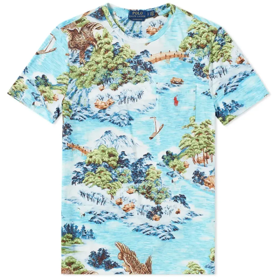 Printed Landscape Pocket Tee