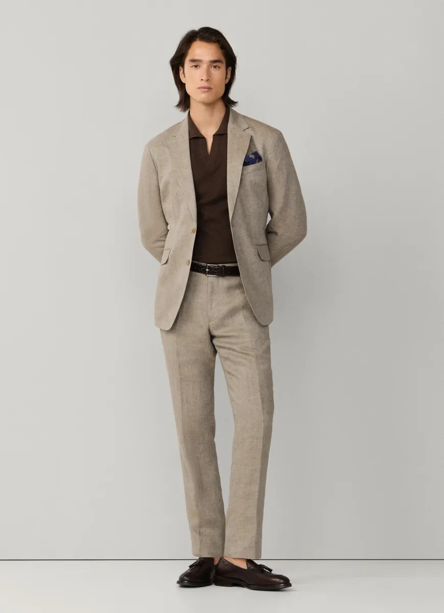 Linen Delave Hopsack Trouser