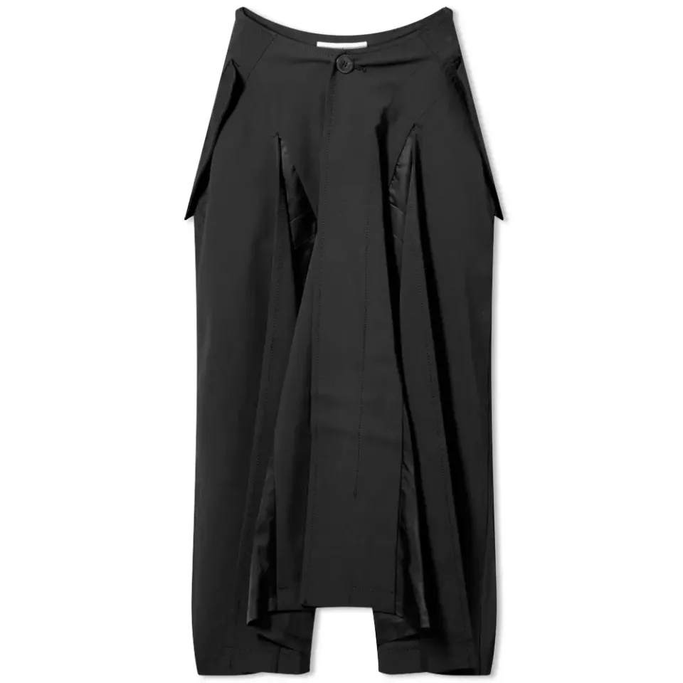TOGA Mix Fabric Midi Skirt