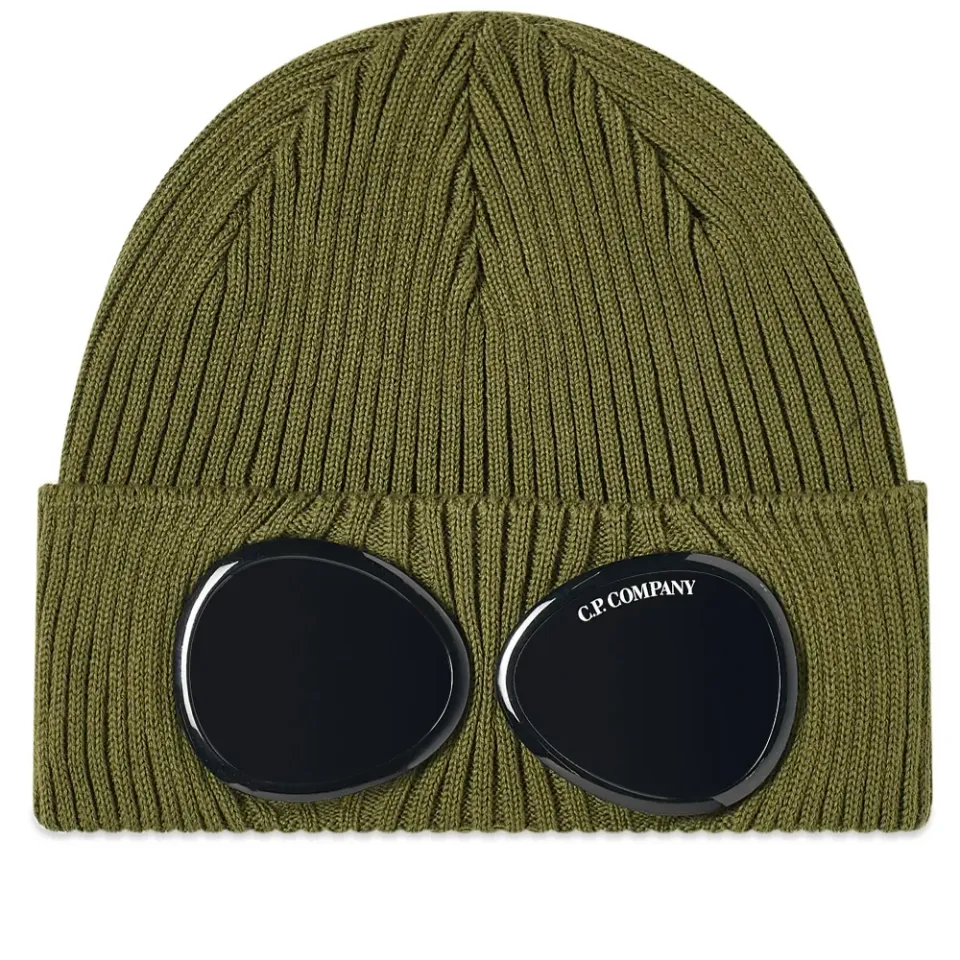 Cotton Knit Goggle Beanie