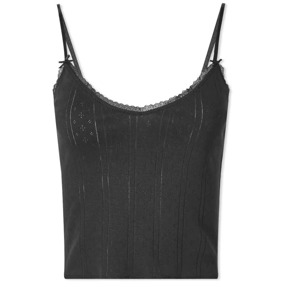 Pointelle Cami Vest