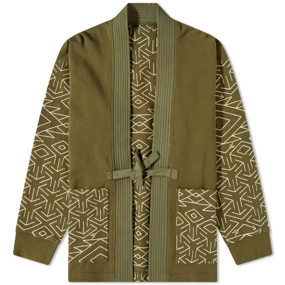 Samurai Embroidered Jersey Kimono