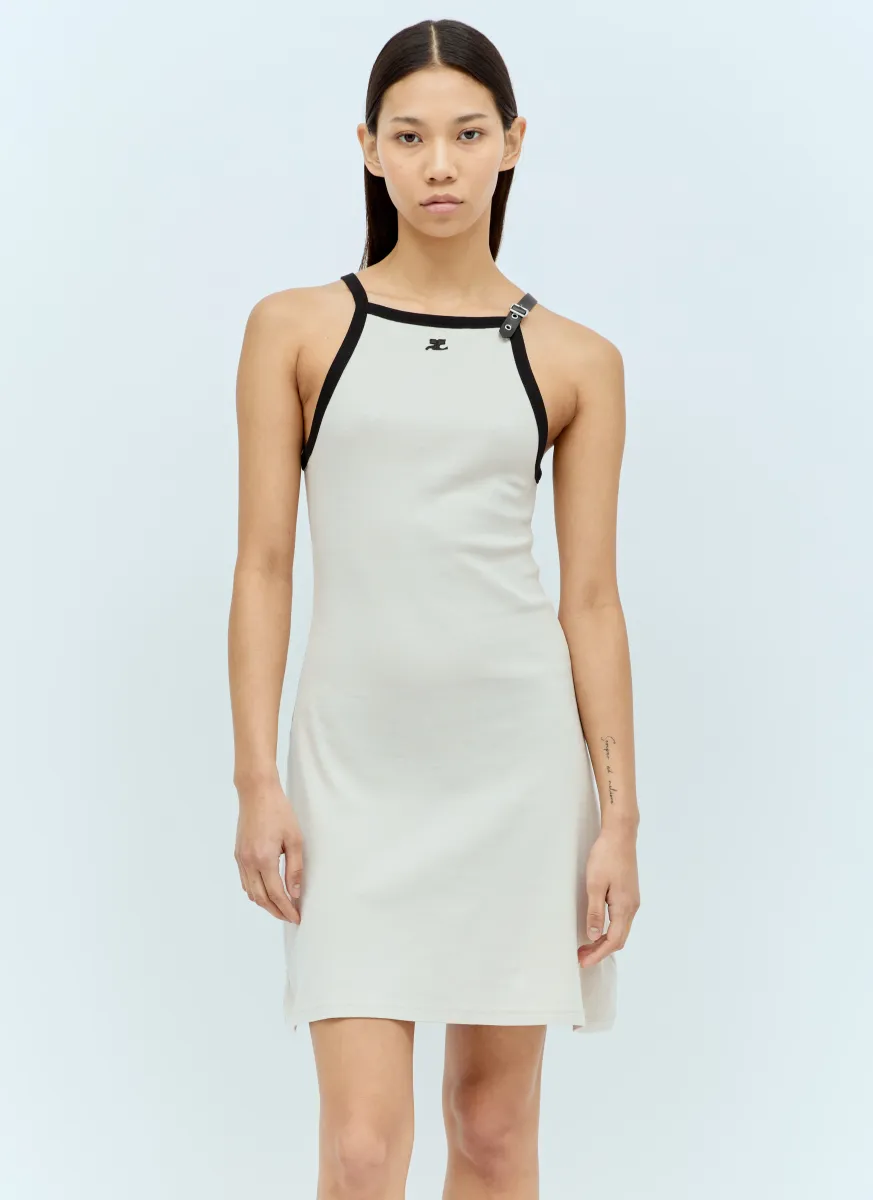 Buckle Contrast Dress