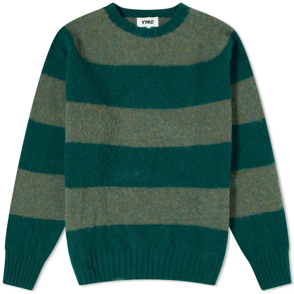 Suedehead Stripe Crew Knit