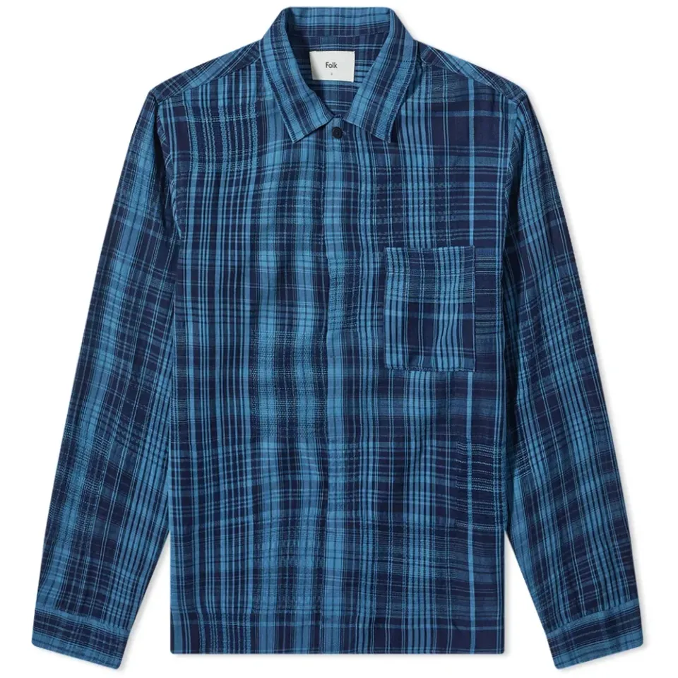 Checked Patch Shirt
