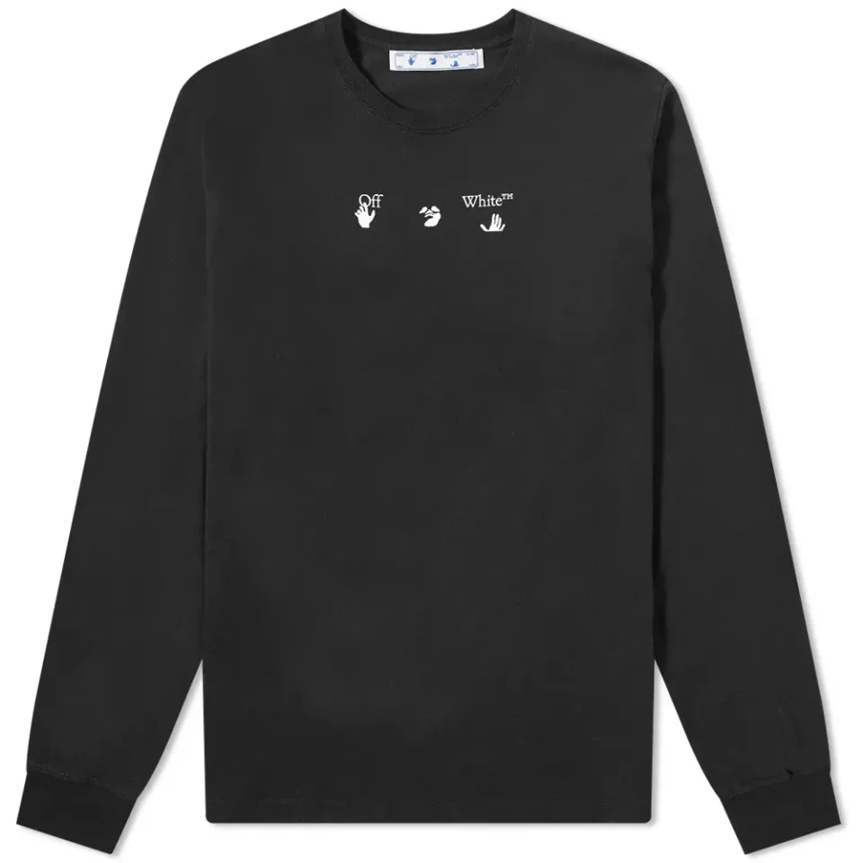 Long Sleeve Black Marker T-Shirt