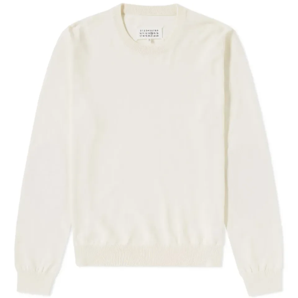 14 Cut Out Elbow Patch Crew Knit