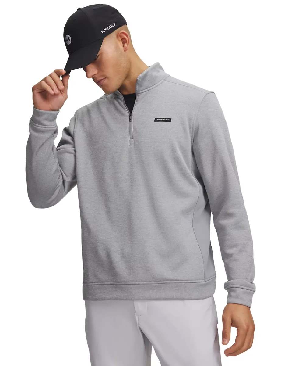 SweaterFleece Hybrid Half Zip Sweatshirt Light Grey