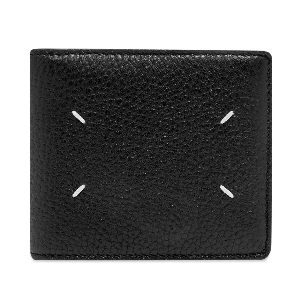 Contrast Leather Billfold Wallet