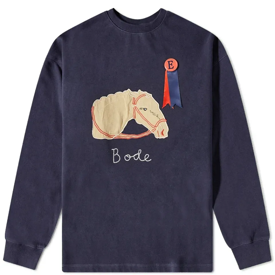Pony Applique Crew Sweat