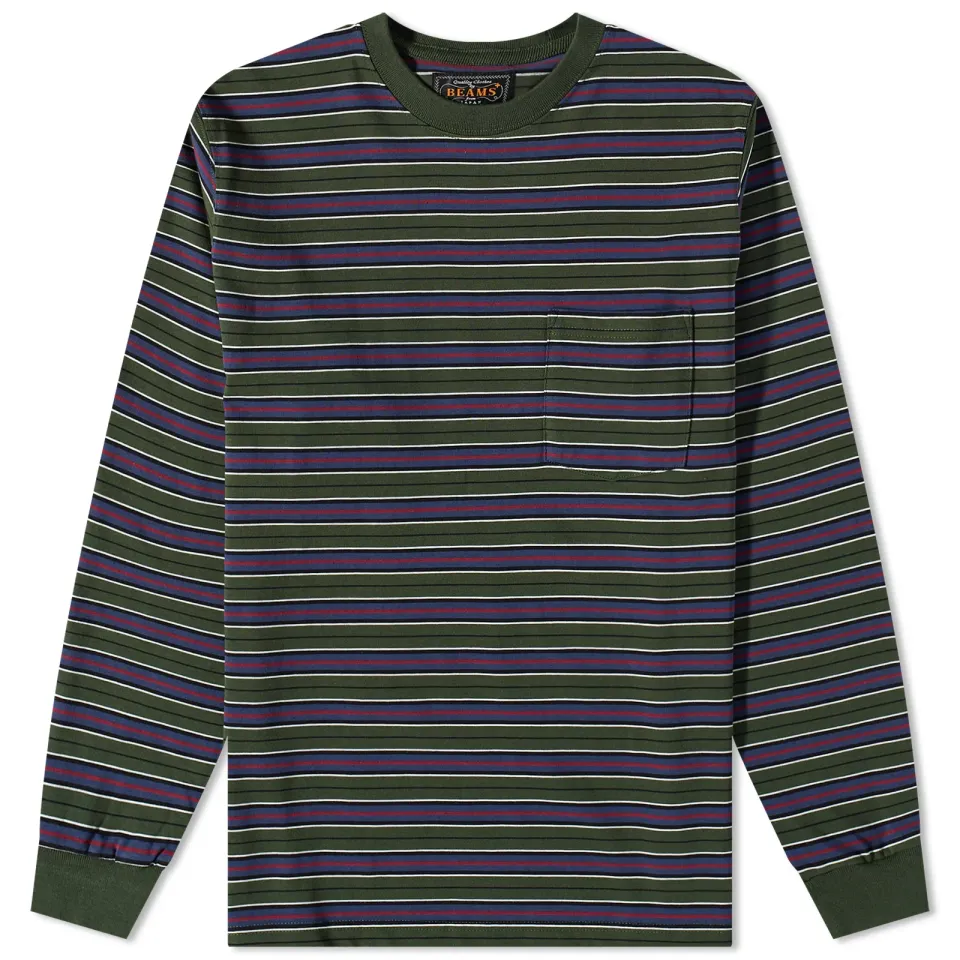 Multi Stripe Pocket T-Shirt
