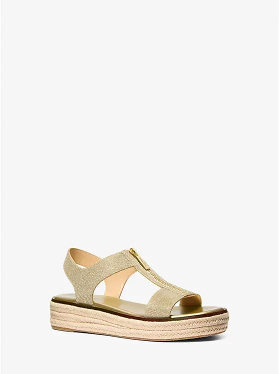 Berkley Glitter Chain Mesh Espadrille Sandal