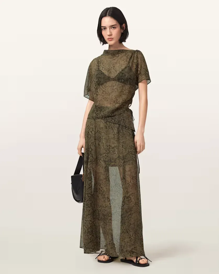 Sali Mesh Maxi Skirt