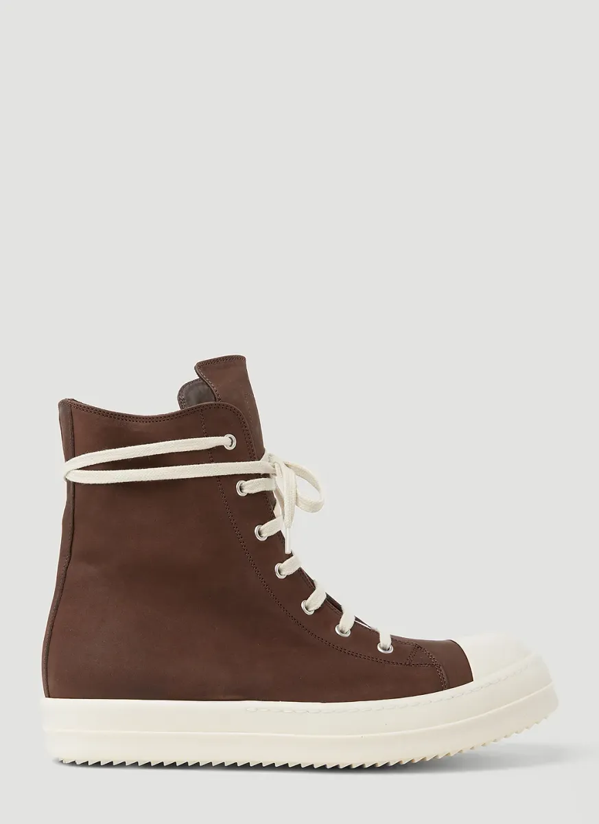 Leather High Top Sneakers