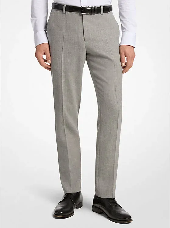 Slim-Fit Stretch Wool Flannel Pants