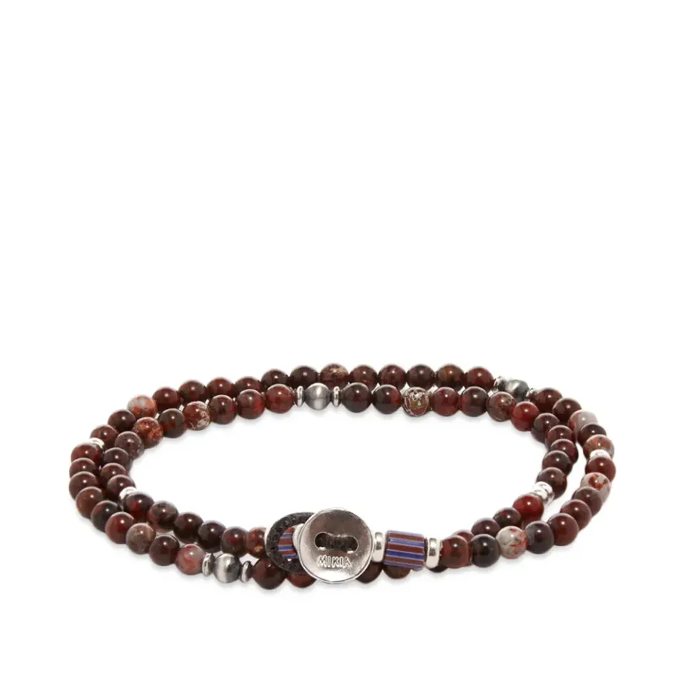 Double-Wrap 4mm Stone Bracelet