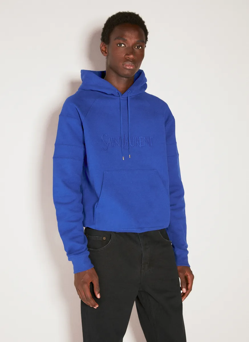 Logo Embroidery Hooded Sweatshirt