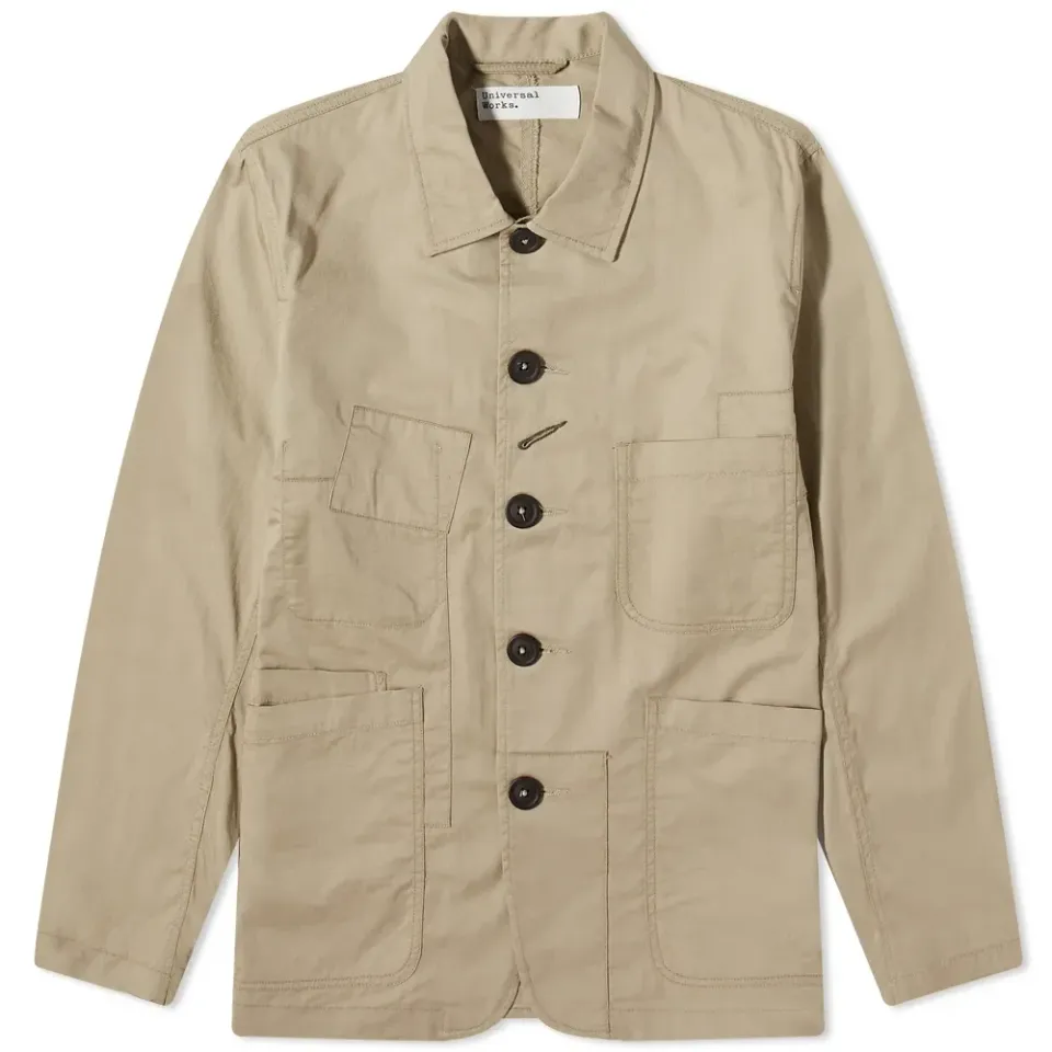 Fine Twill Patched Bakers Jacket