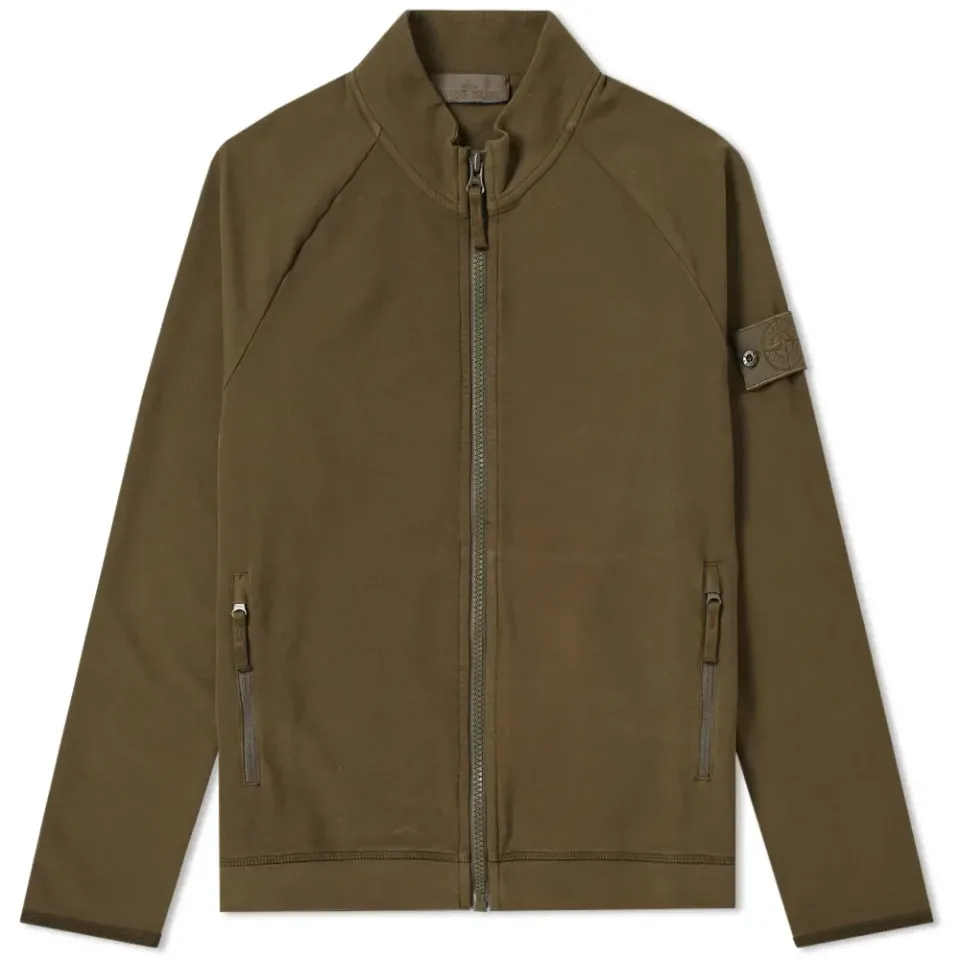Garment Dyed Ghost Zip Sweat