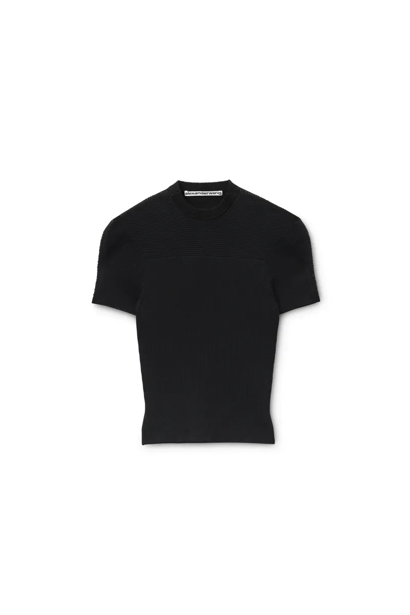 Debossed Logo Fitted Tee