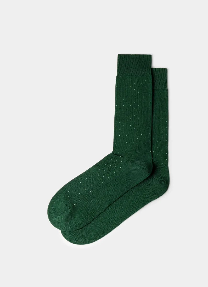 Mercerised Cotton Polka Dot Sock