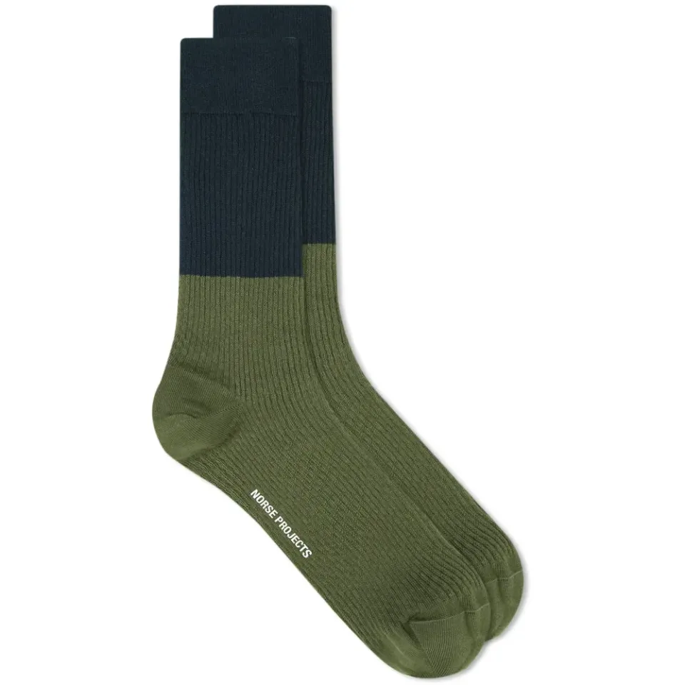Bjarki Colour Block Texture Sock