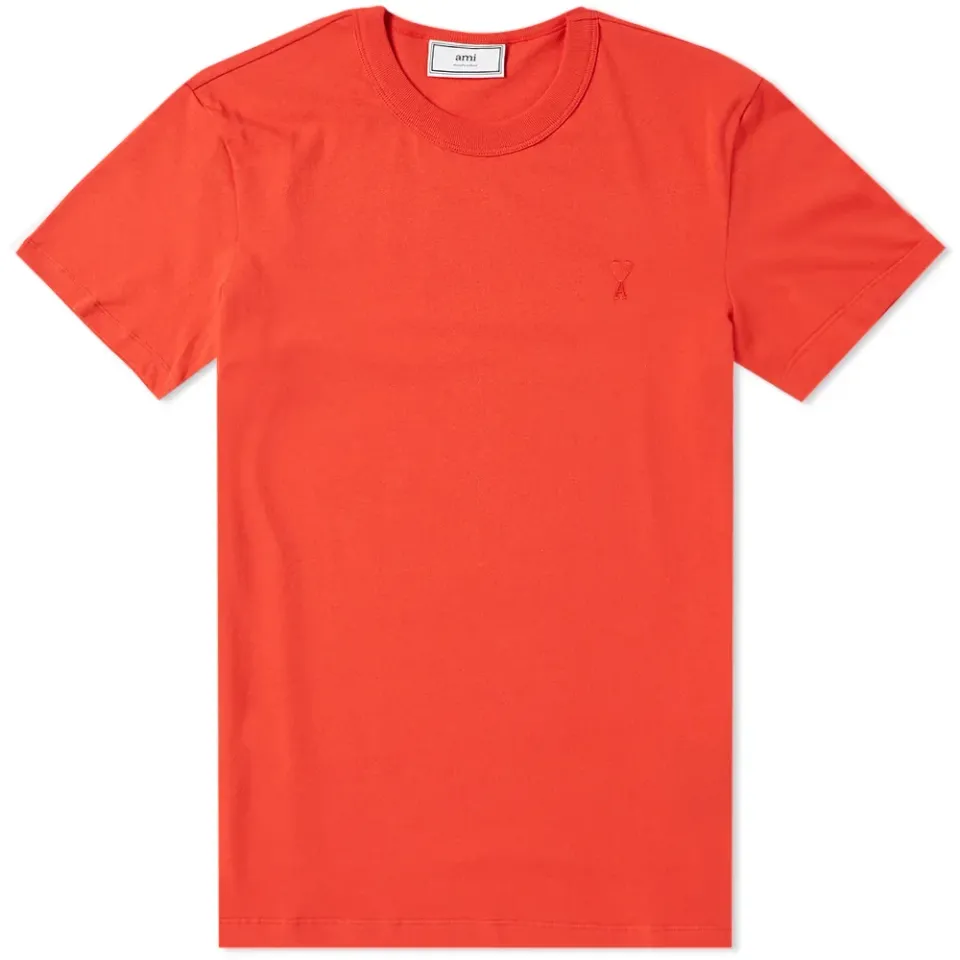 AMI Embroidered Heart Logo Tee