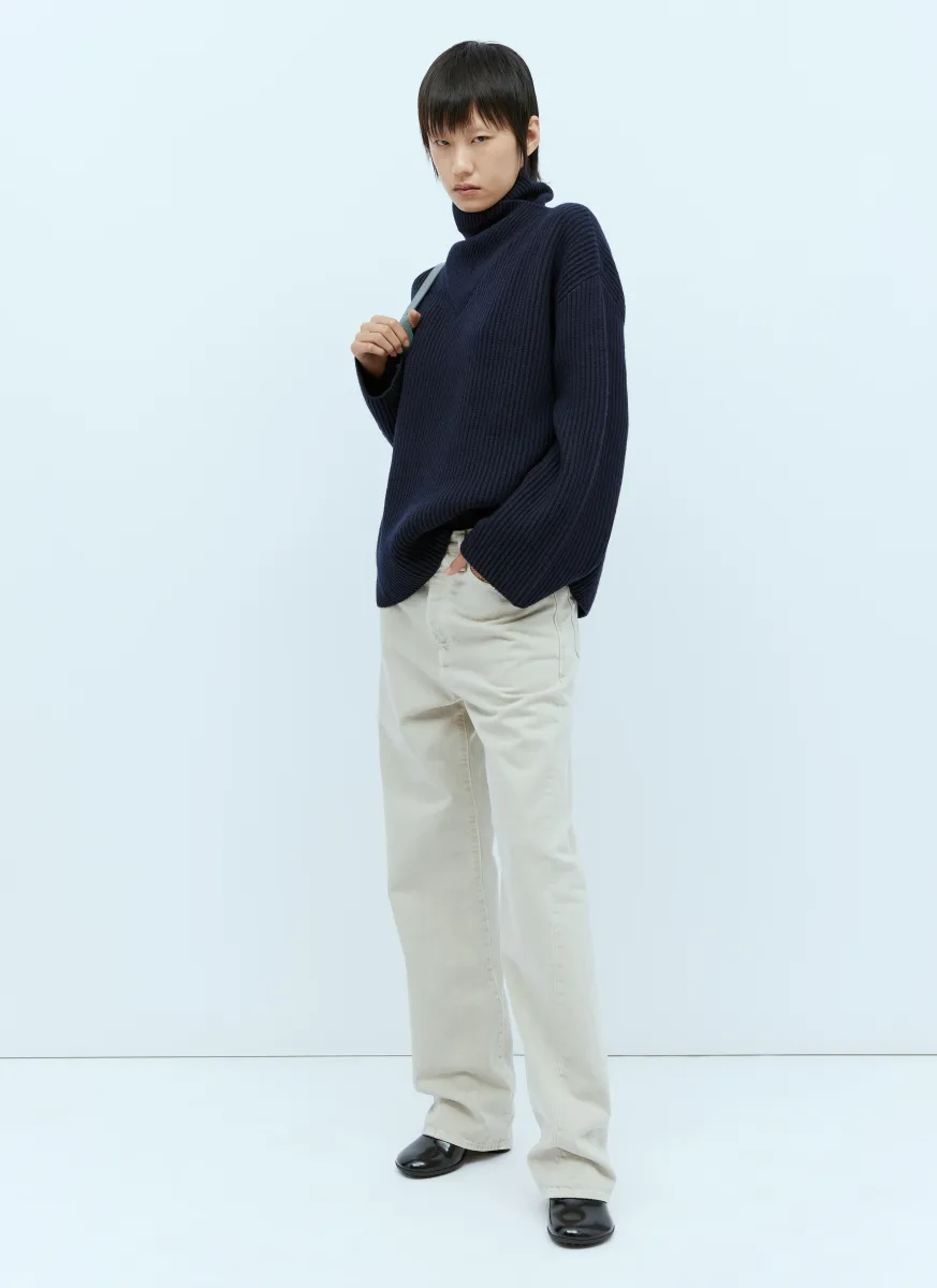 Roll Neck Knit Sweater