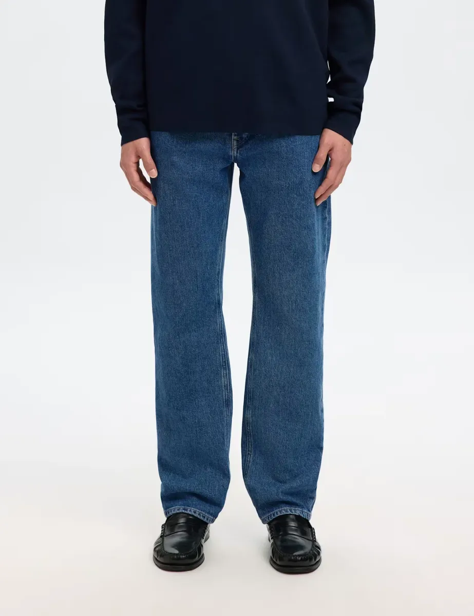 Regular Fit 5 Pocket Jeans Blue Denim