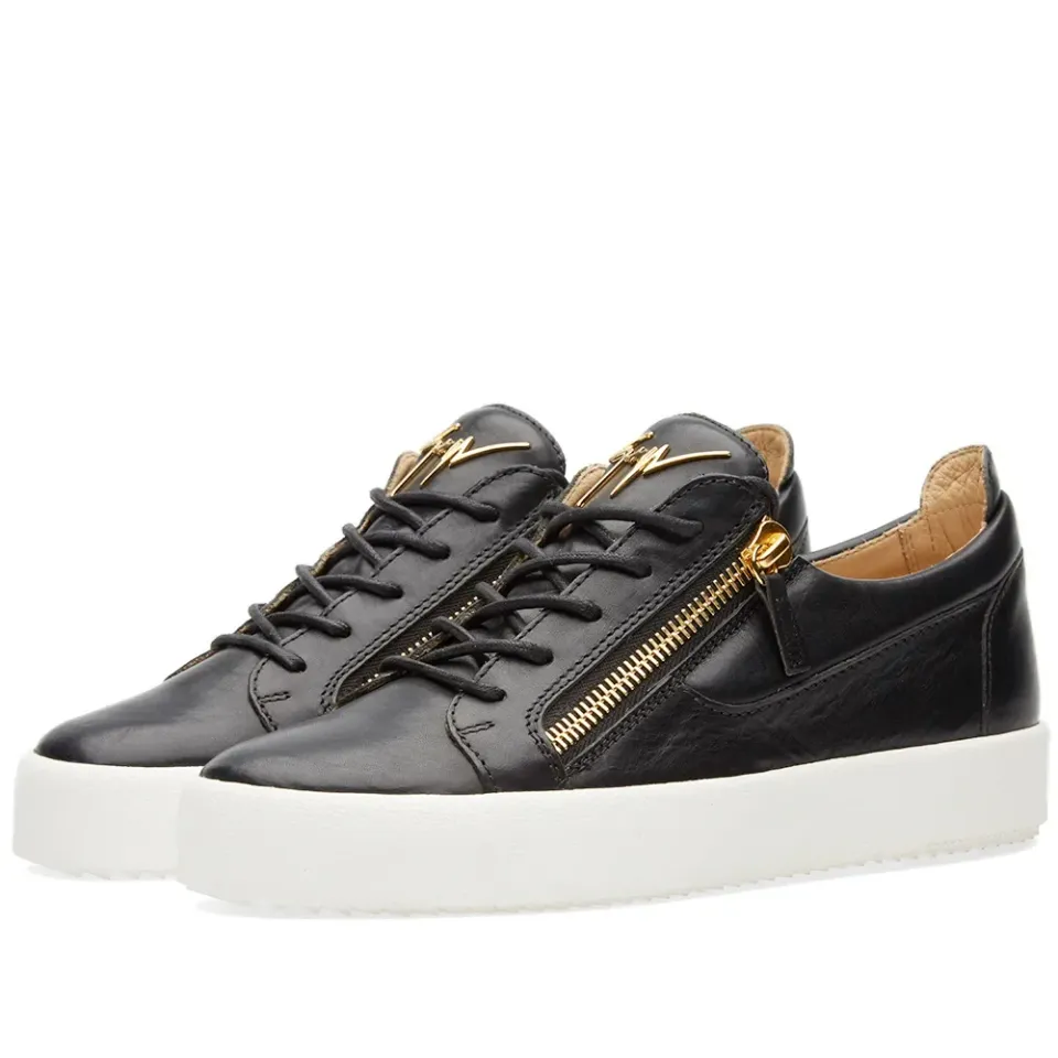 Nappa Double Zip Low Sneaker