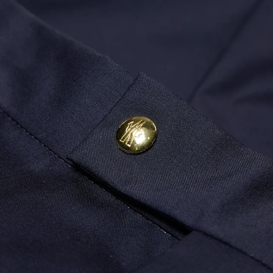 Signature Stud Cuff Wool Trouser