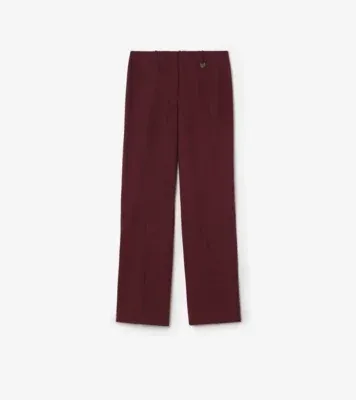 Wool Tailored Trousers in Vineyard red
