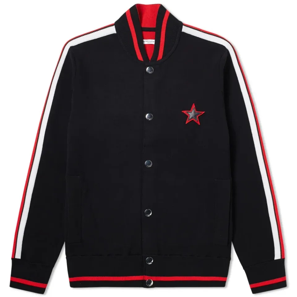 Knitted Logo Bomber Jacket