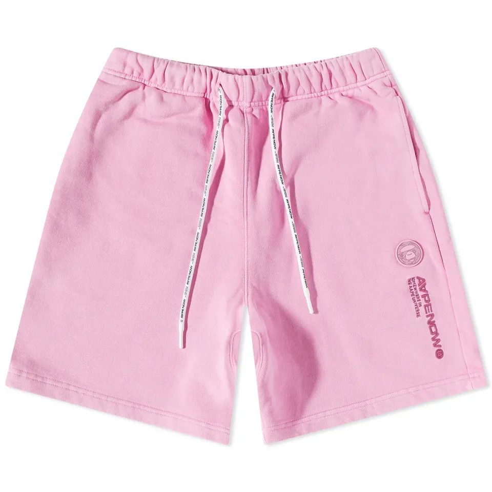 AAPE Silicone Badge Garment Dye Sweat Shorts
