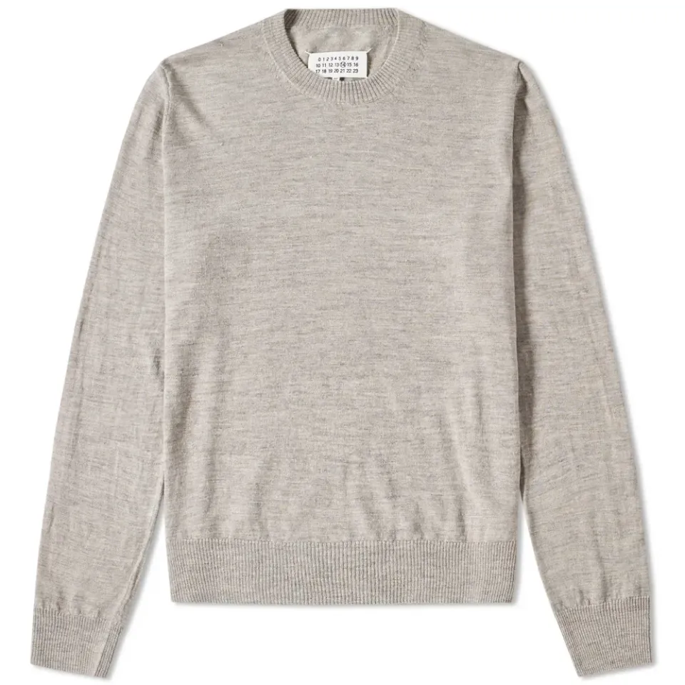 14 Elbow Patch Crew Knit